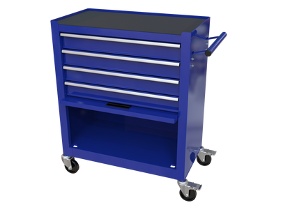 4 Drawers Tool Cabinet with Tool Sets--BLUE