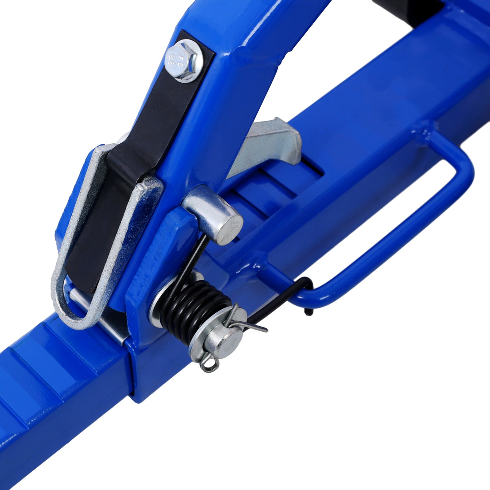 Set of (2) Wheel Dolly Car Skates Vehicle Positioning Hydraulic Tire Jack Ratcheting Foot Pedal Lift Hydraulic Car Wheel Dolly, 1,250lbs blue